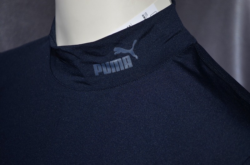 新品 M 165-175 プーマ ゴルフ PUMA GOLF　インナー コンプレッション 長袖 ハイネックシャツ 黒 アンダーシャツ_画像2