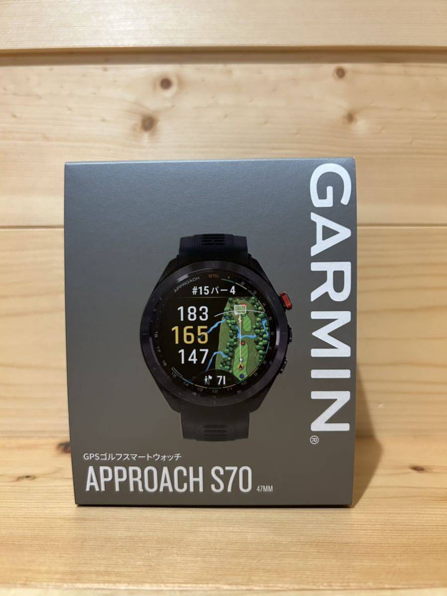 新品 黒 47mm ガーミン アプローチ S70 Garmin-