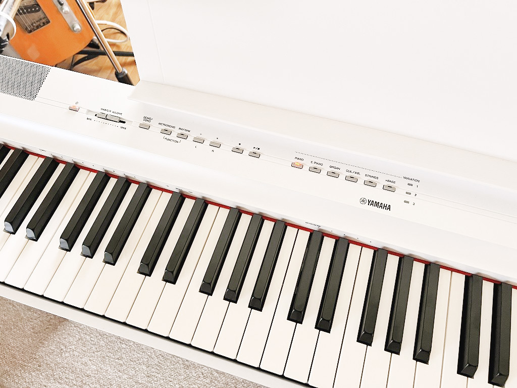 美品 ヤマハ YAMAHA 電子ピアノ Pシリーズ 88鍵盤 ホワイト P-125WH 5