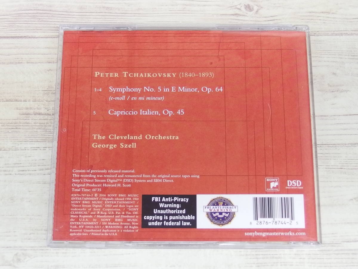 CD / Szell Tchaikovsky Symphony 5 / Capriccio Italien / Peter Tchaikovsky /『D25』/ 中古_画像2