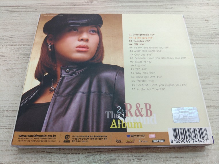 CD / t - the second R&B album /『H817』/ 中古_画像2