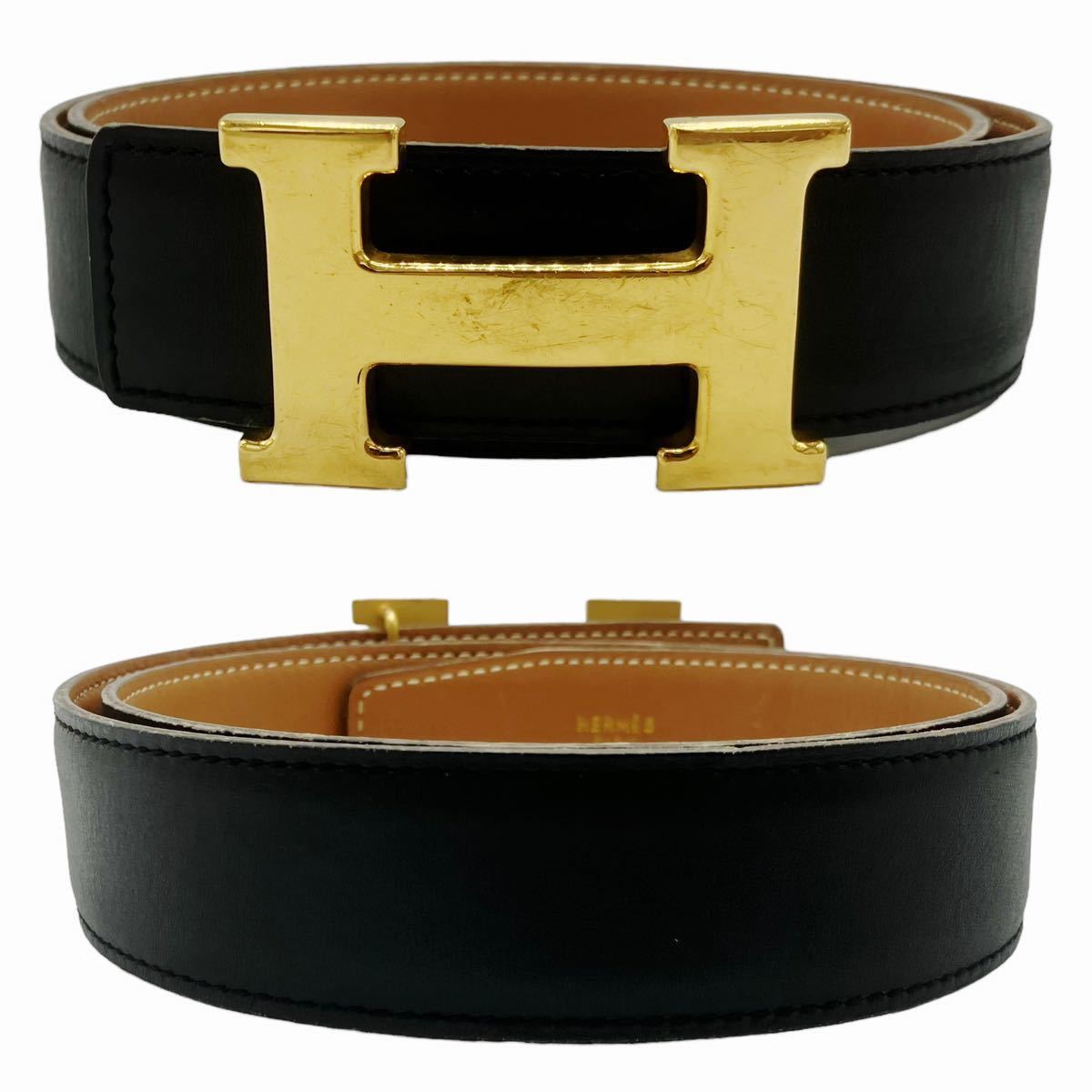 良品】エルメス HERMES コンスタンス 68 レザー H ベルト 良品】エルメス HERMES コンスタンス 68 レザー H ベルト