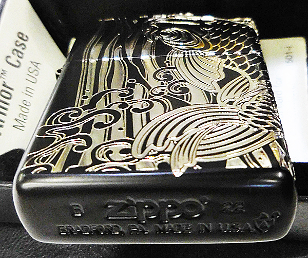 割引発見 ☆ジッポー☆18-1561☆アーマー2連面加工 Zippo 昇鯉☆ その他