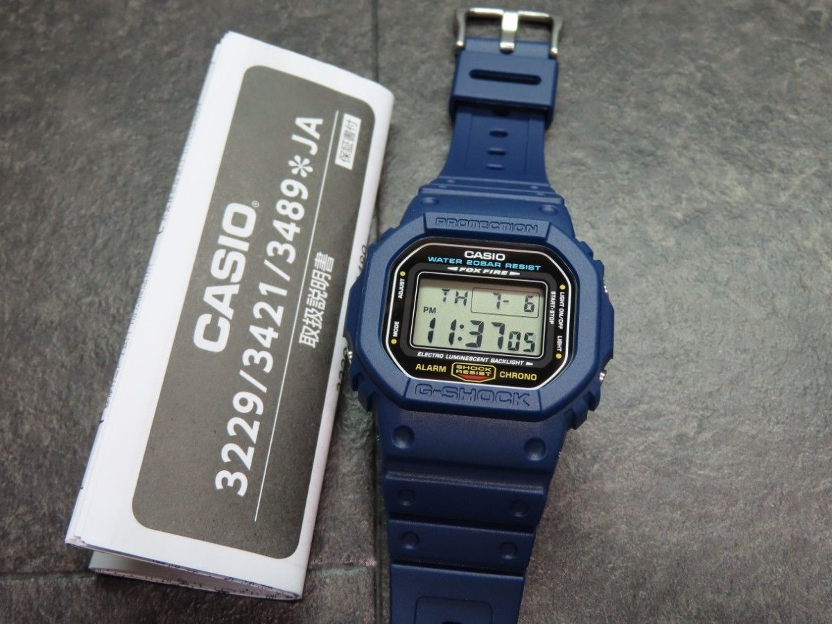 カシオ/CASIO G-SHOCK/Gショック DW-5600E-1【ネイビー カシオ/CASIO G-SHOCK/Gショック DW-5600E-1【ネイビー