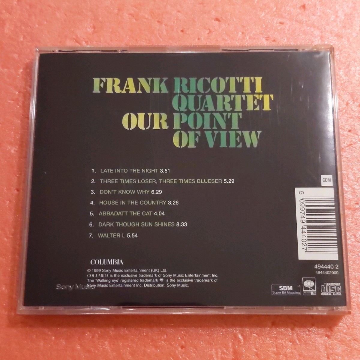 CD FRANK RICOTTI QUARTET OUR POINT OF VIEW フランク リコッティ_画像3