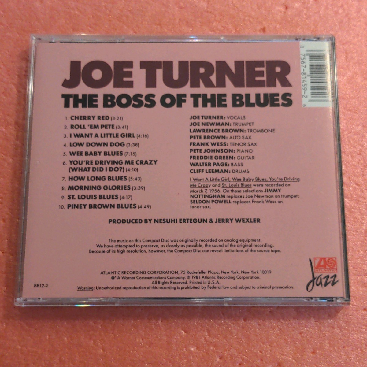 CD Joe Turner The Boss Of The Blues ジョー ターナー_画像3