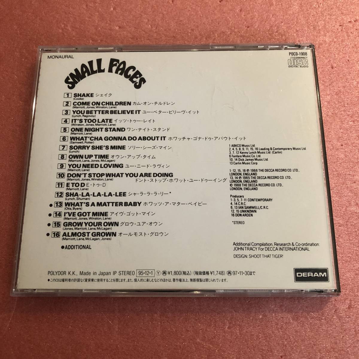 CD 国内盤 ボーナストラック 帯付 スモール フェイセス Small Faces Mods_画像3