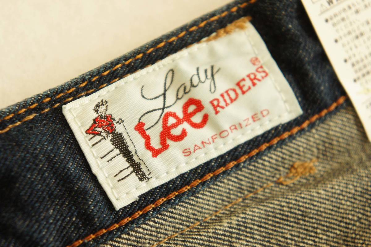 【新品】￥10,000 世界三大ジーンズブランド Lady Lee RIDERS SANFORIZED ヴィンテージ ダメージ加工デニムショートパンツ【サイズM】リー_新品￥10,000 Lady Lee RIDERS サイズM