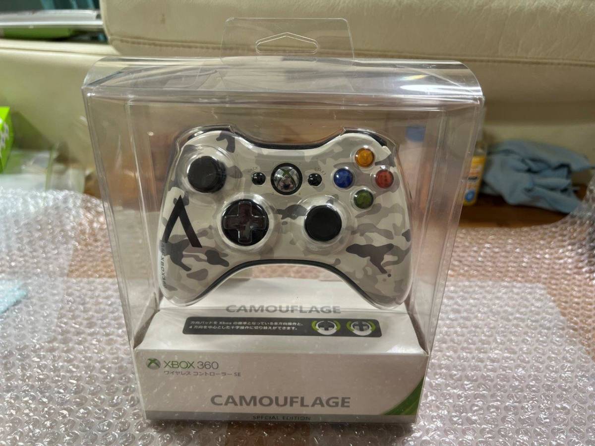 XBOX360 ワイヤレス コントローラ SE アークティックカモ / Arctic Camo 開封済 状態非常に良い 動作確認済 送料無料 同梱可