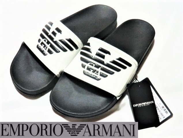 * new goods!! EMPORIO ARMANI Ricci . stylish!! presence eminent *XVPS04 somewhat waru adult now when!!. up *. remarkable! Eagle Logo sandals <43>