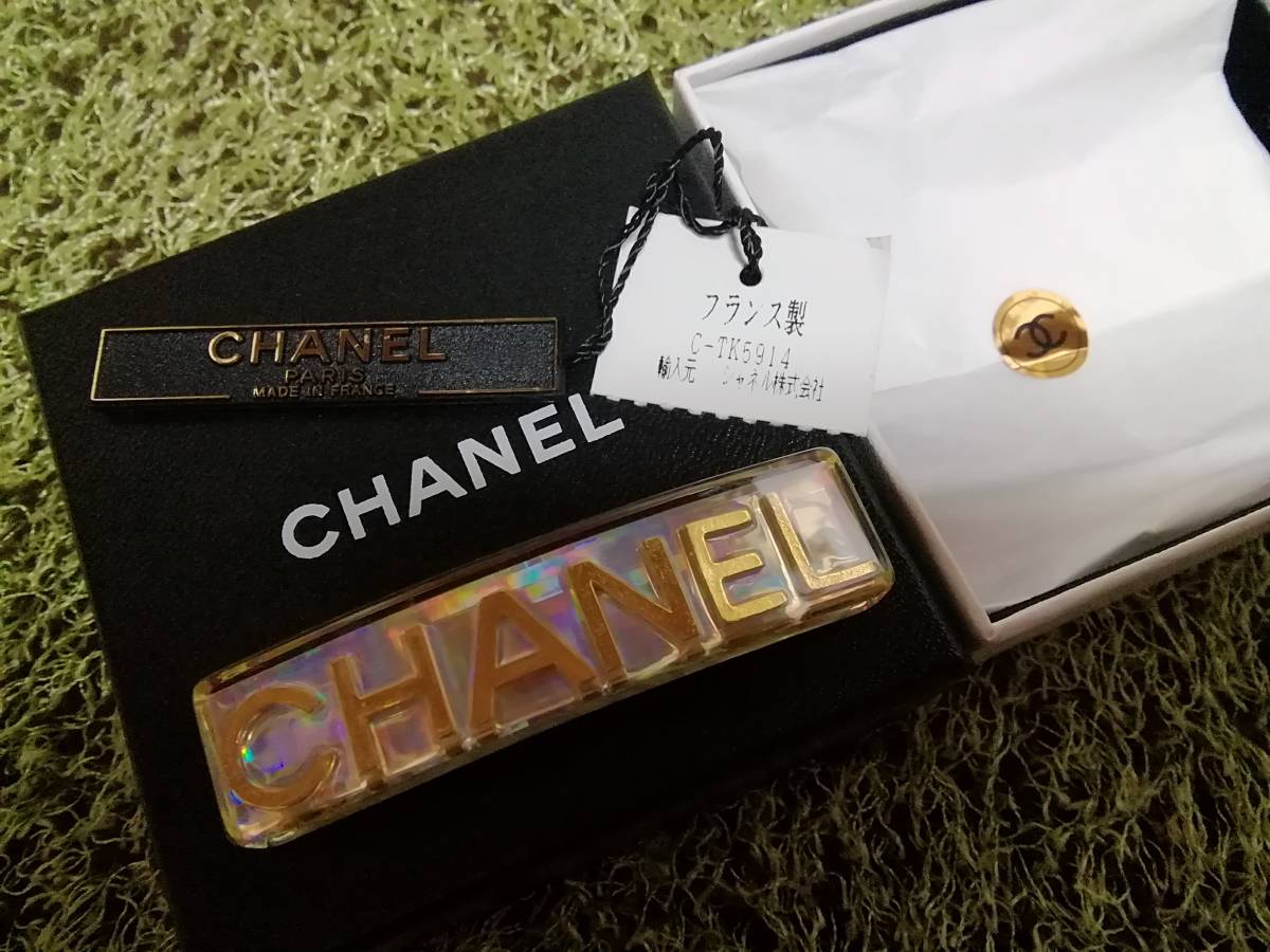 ヴィンテージシャネルCHANELヘアバレッタ美品-