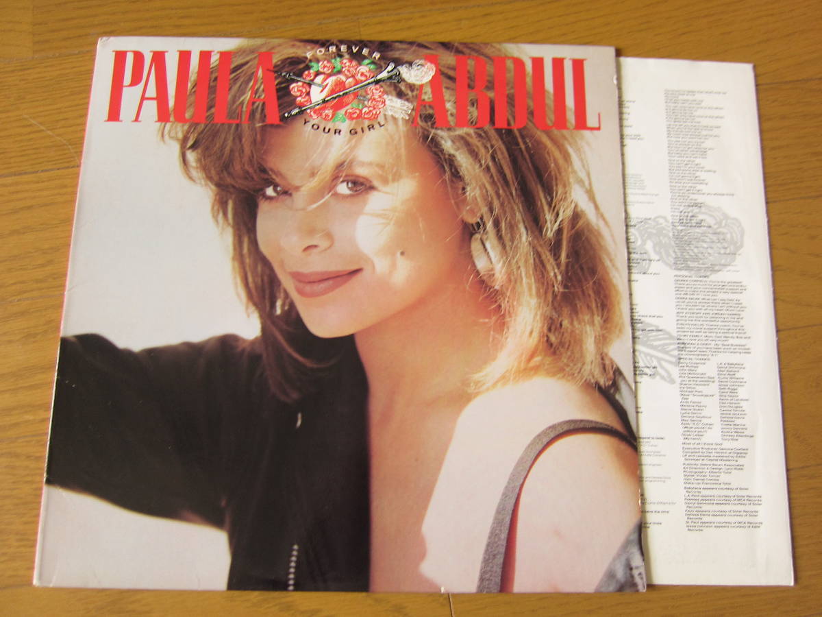 □ PAUL ABDUL FOREVER YOUR GIRL レアアナログ米盤オリジナル STERLING刻印の画像1