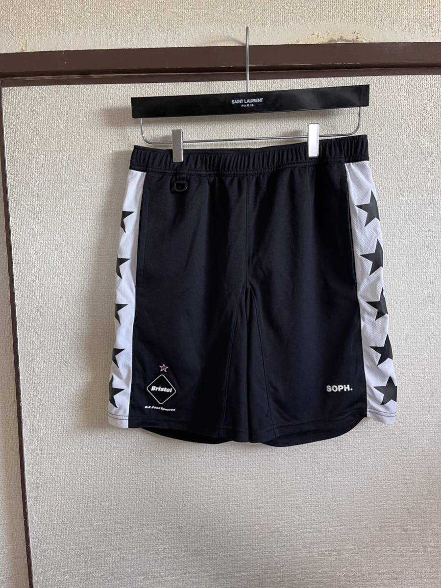 【良品】【レターパックプラス対応】 FCRB f.c real bristol エフシーレアルブリストル SOPHNET STAR SHORTS ショーツ ショートパンツ 黒色