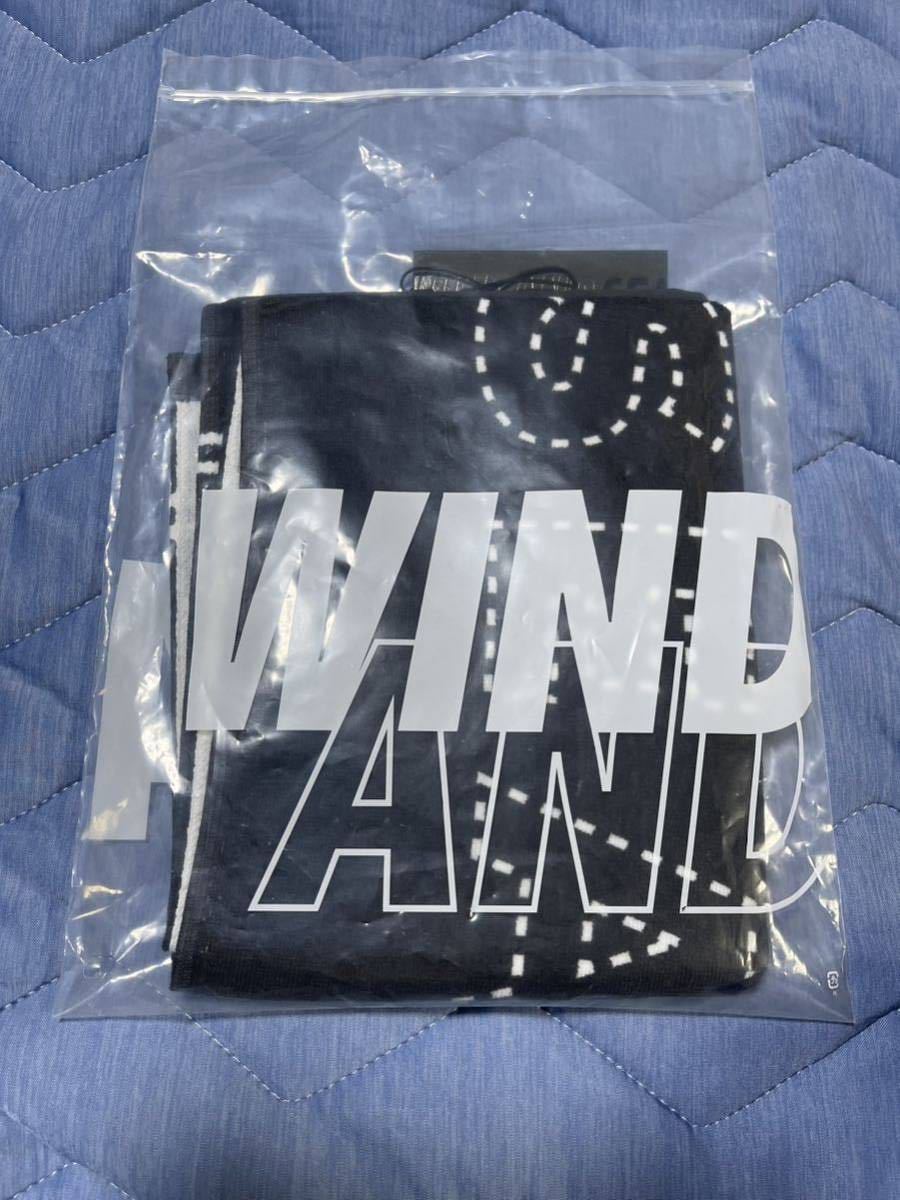 【新品未使用】23SS 新品 WIND AND SEA ウィンダンシー DENHAM WDS TOWEL タオル チャコール色 デンハム 即決早い者勝ち_画像2