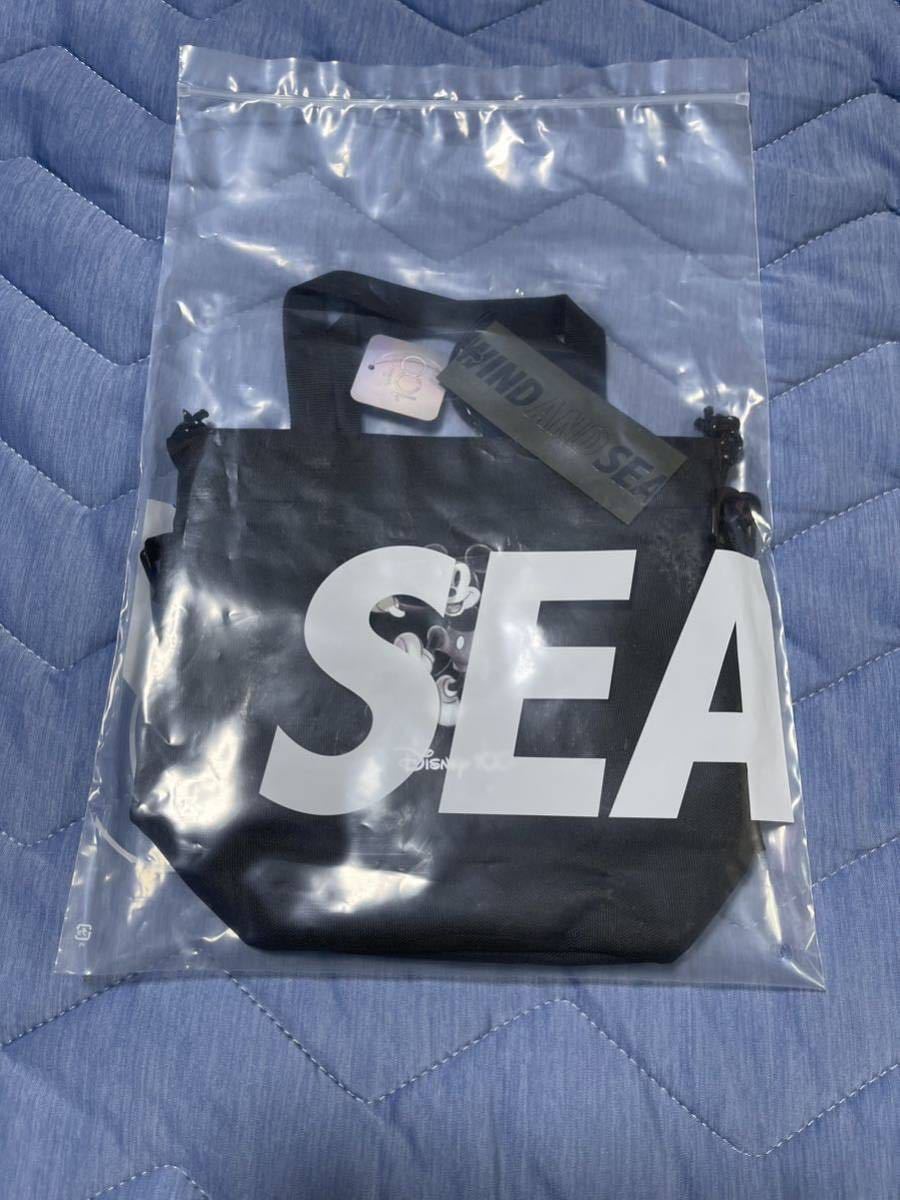 [ new goods unused ]23SS new goods WIND AND SEA wing Dan si-DISNY MICKEY MOUSE PERTH BAG shoulder bag Mickey Mouse bag bag BLACK