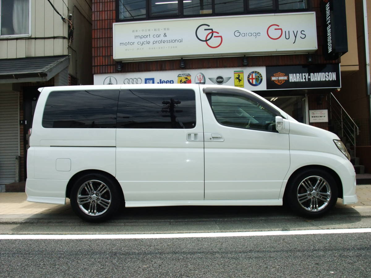  price decline * Heisei era 17 year * Elgrand * rider 3.5* Full seg TV* both side power slide door -* white leather * vehicle inspection "shaken" 30 year 11 month *