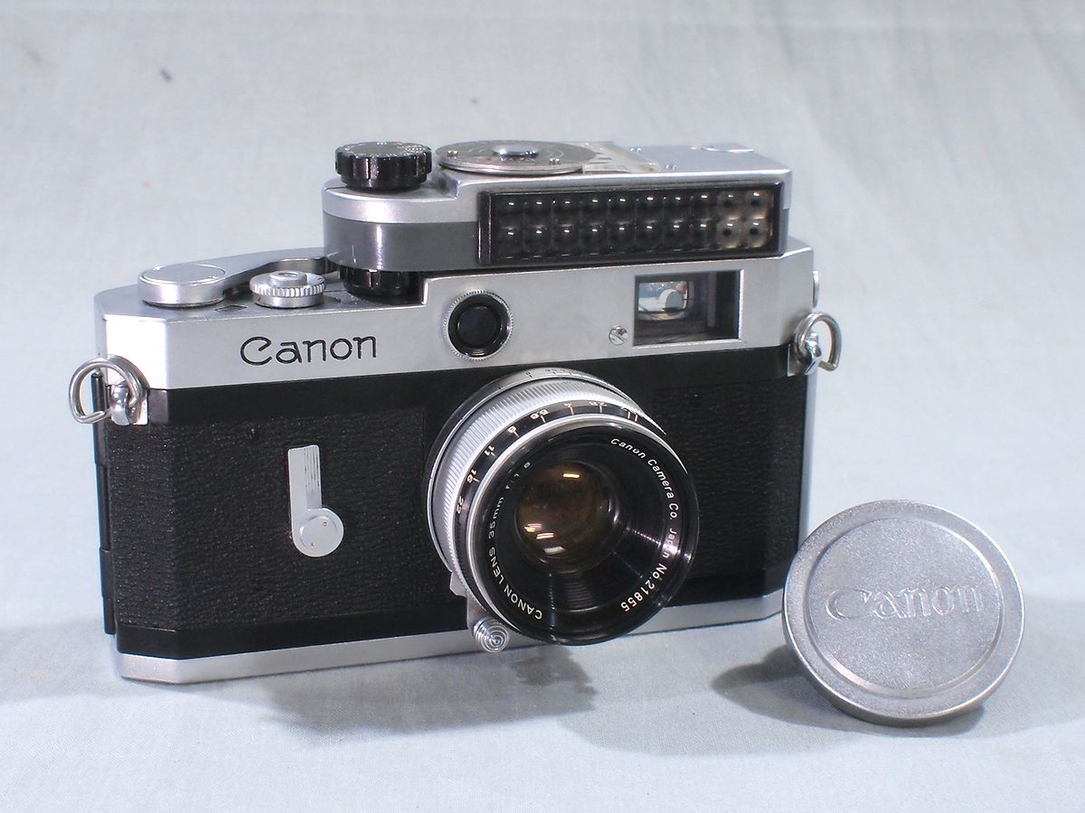 □Canon P キャノン ポピュレール 35mm f:1.8 CANON METER フィルム