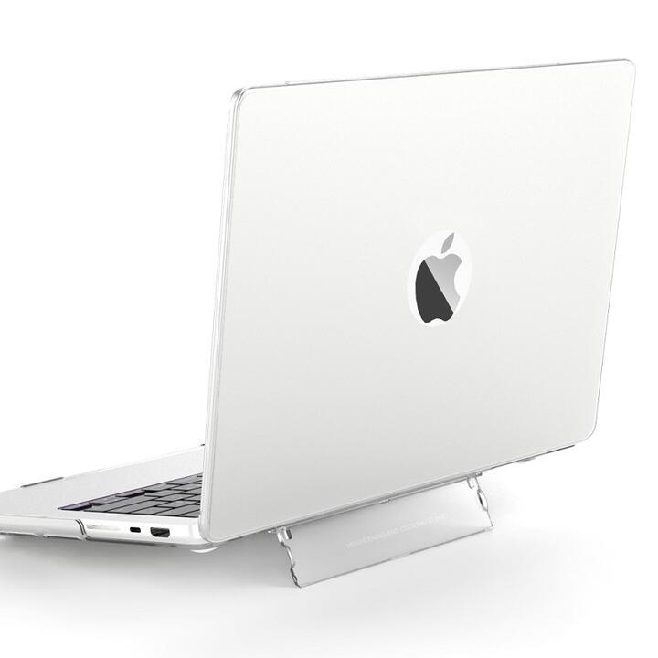 MacBook Pro13インチ A2289/A2251/A2338用 スタンド付 シェルケース ハードケース 上下カバー 分離式 頑丈 紫_画像6