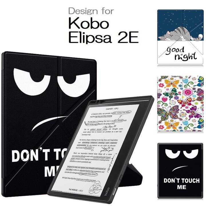 Kobo Elipsa 2E E Ink 10.3インチ用 PU+TPUカバーケース 電子書籍 耐衝撃 手帳型オートスリープ機能スタンド 猫柄_画像2