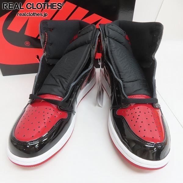 未使用】NIKE/ナイキ AIR JORDAN 1 RETRO HIGH OG “Patent Bred” エア