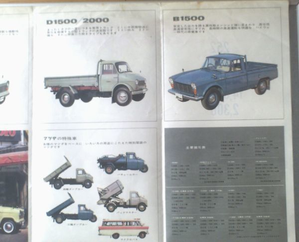  Showa Retro [*64 Mazda quotient industry car ( all 12 page * one sheets thing catalog )/ Familia * Carol *T600*B360*D1500 other ] Showa era 39 year 