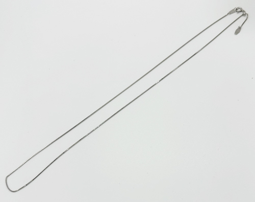 [地金・チェーン]プラチナ 0.7 ベネチアン チェーン ネックレス(太さ0.7mm/長さ45cm/フリースライド/PT/Pt850/地金/国産/アジャスター付)の画像6