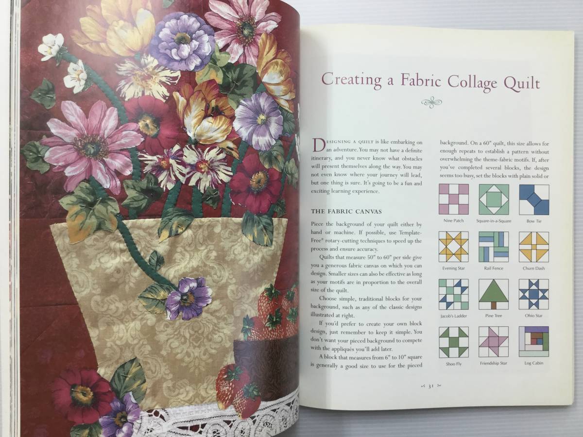 #ARTBOOK_OUTLET# R1-028 * ткань ko Large . стеганый выше likeFABRIC COLLAGE QUILTS Joanne Goldstein PATCHWORK PLACE хорошо книга