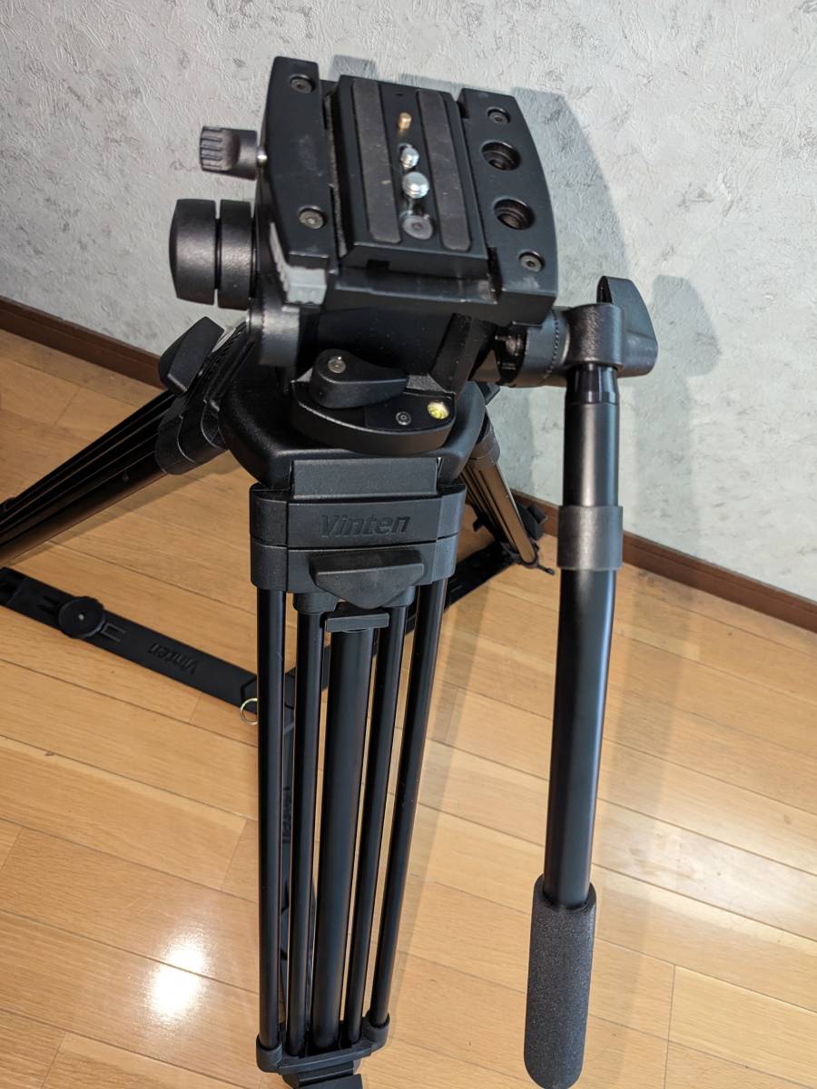 極美品 Vinten ビンテン 3段三脚 Protouch pro6 HDV ケース付(プロ用 