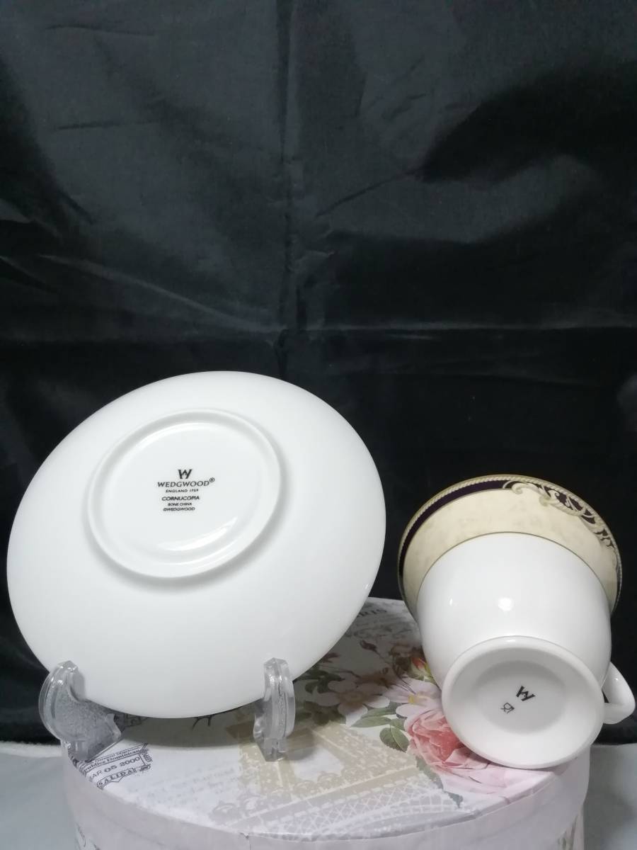 美品◆自宅保管 ウエッジウッド コーヌコピア ヴィクトリア カップ&ソーサー Cornucopia WEDGWOOD_画像10