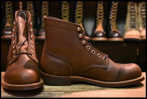 【7D 箱付 未使用 21年】レッドウィング 8111 アイアンレンジャー アンバー ハーネス キャップトゥ ブラウン ブーツ redwing HOPESMORE_画像2