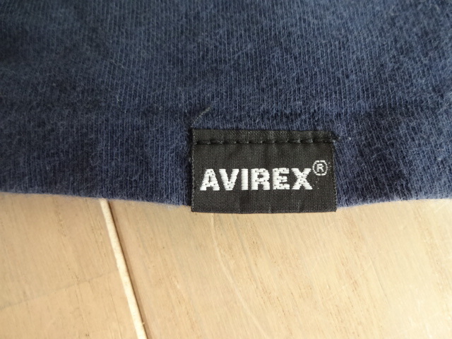 送料230円■AVIREX ヴィンテージ風 シングルステッチ 半袖Tシャツ 紺 USN■アヴィレックス 復刻 アメカジ 古着 レプリカ 米軍 海軍 US NAVY_画像4