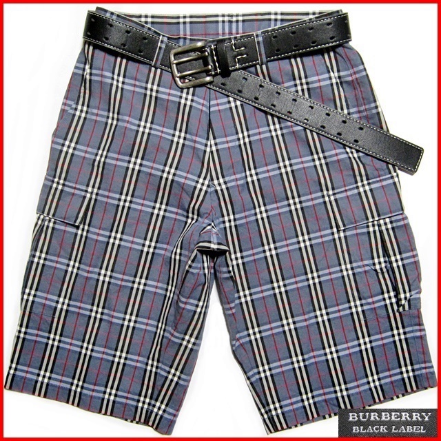 ≪超目玉★12月≫ バーバリーブラックレーベ ハーフカーゴパンツ LABEL★W73≒70㎝ BLACK 即決★BURBERRY 廃番 三陽商会 綿100% ショートパンツ チェック柄 ボトムス ≪超目玉★12月≫ バーバリーブラックレーベ ハーフカーゴパンツ LABEL★W73≒70㎝ BLACK 即決★BURBERRY 廃番 三陽商会 綿100% ショートパンツ チェック柄 ボトムス