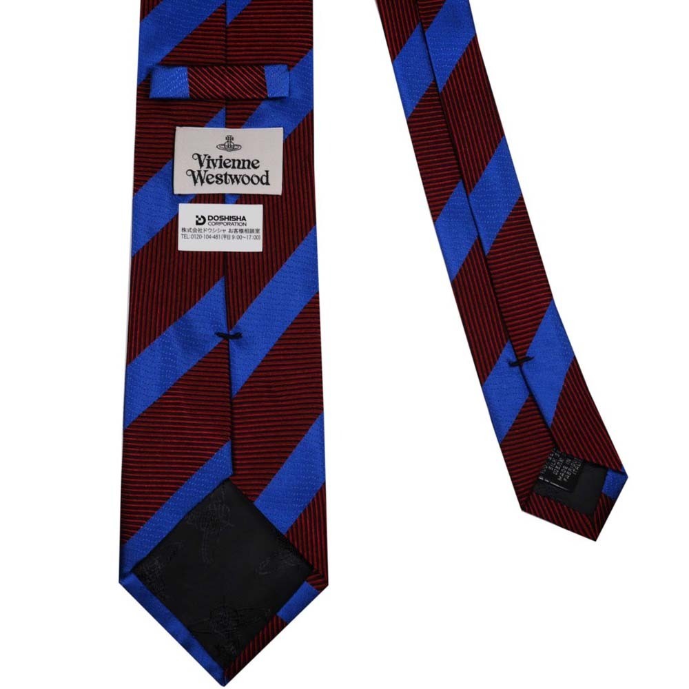 Vivienne Westwood галстук AW2021 модель 81050004 W001J H401-RED 8.5cm RED красный полоса 