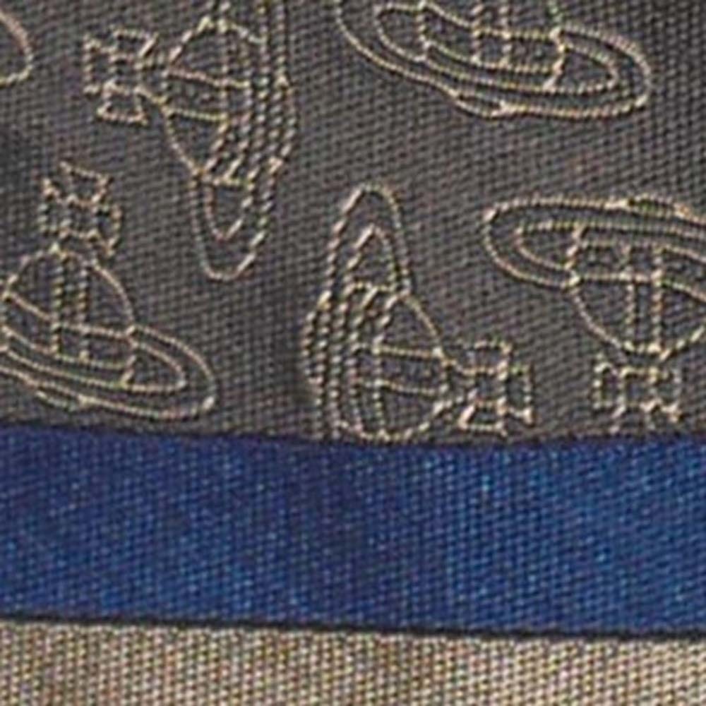  Vivienne Westwood галстук AW2022 модель S81050001 W00CD P401-GREY примерно 7cm тонкий o-b Logo 