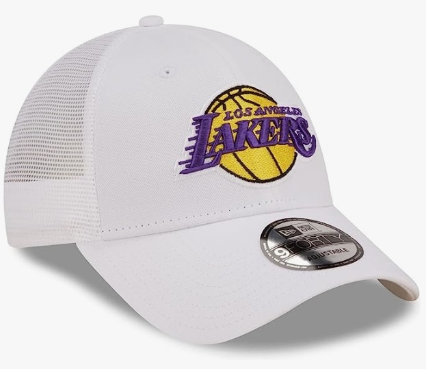 NBA ロサンゼルス・レイカーズ ★ New Era メッシュ 白 キャップ A_画像2