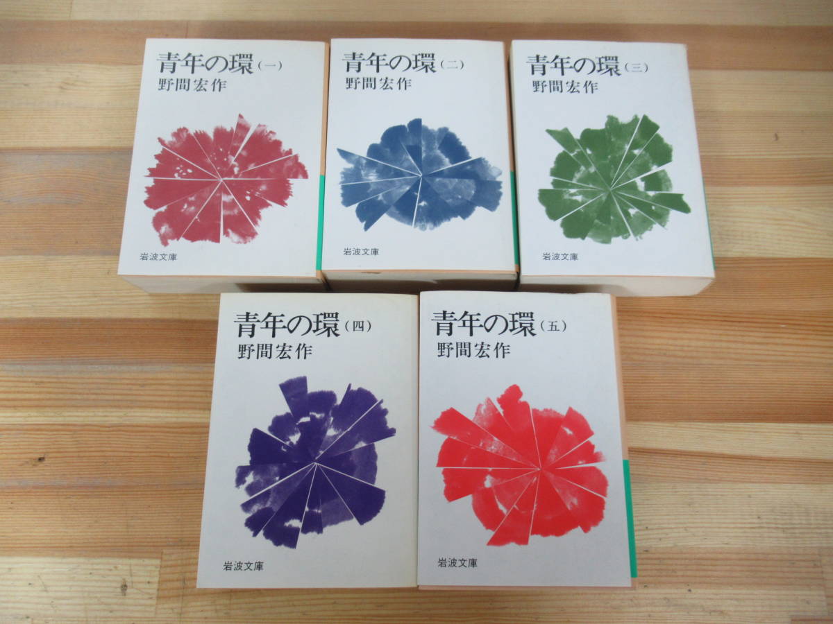 r32▽【全初版】青年の環 全5巻セット 野間宏作 岩波文庫 部落解放同盟 真空地帯 谷崎潤一郎賞受賞作品 1983年発行 230712_画像3