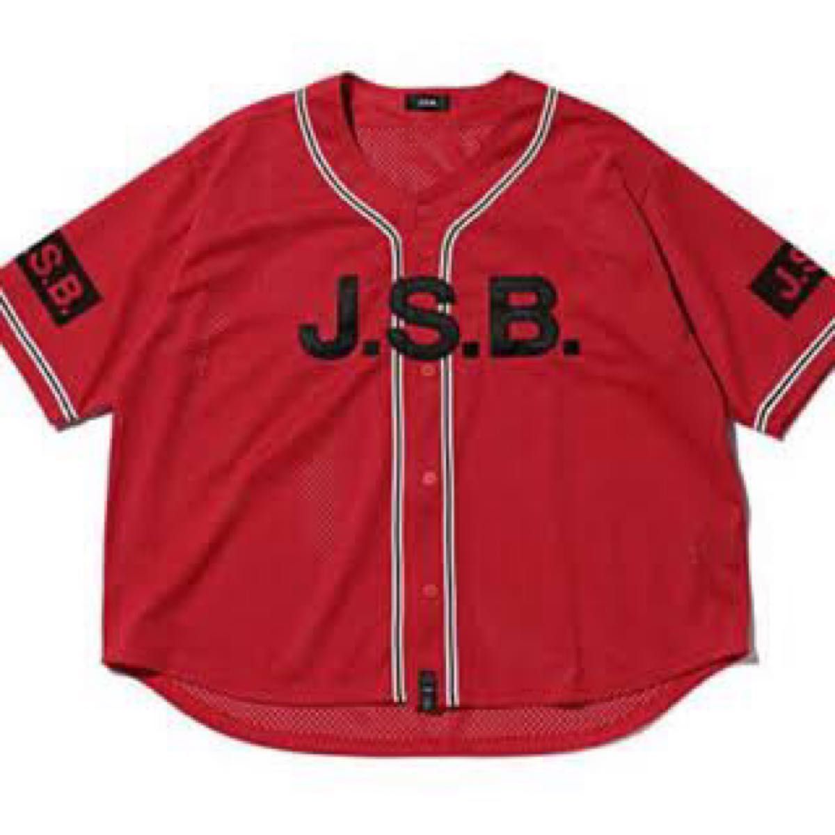 JSB ベースボールシャツ  赤 　L