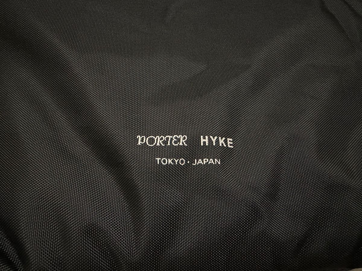 large PORTER × HYKE 2WAY TOOL BAG BLACK-