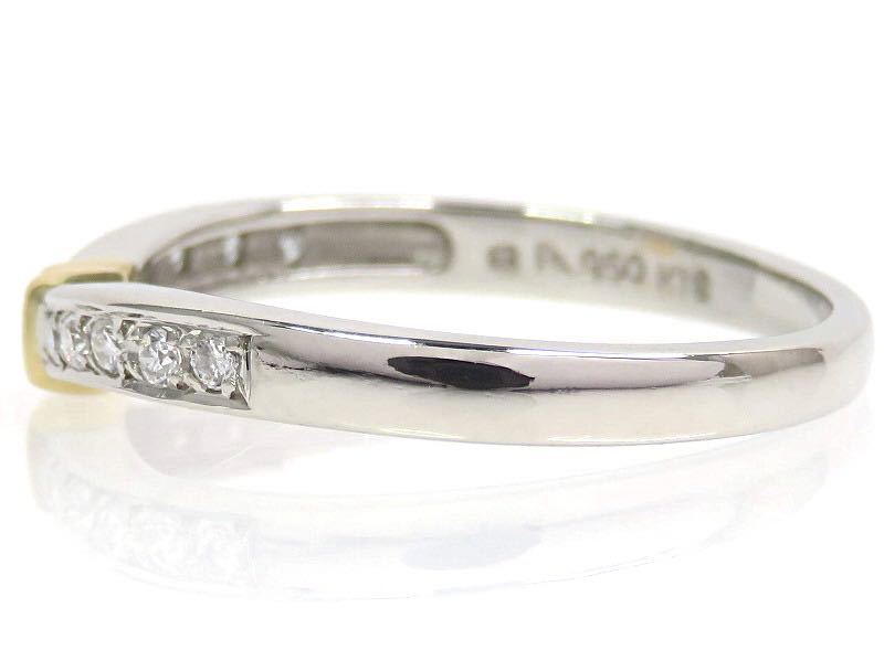 MIKIMOTO ミキモト K18 Pt950 ダイヤモンド0.10ct リング プラチナ
