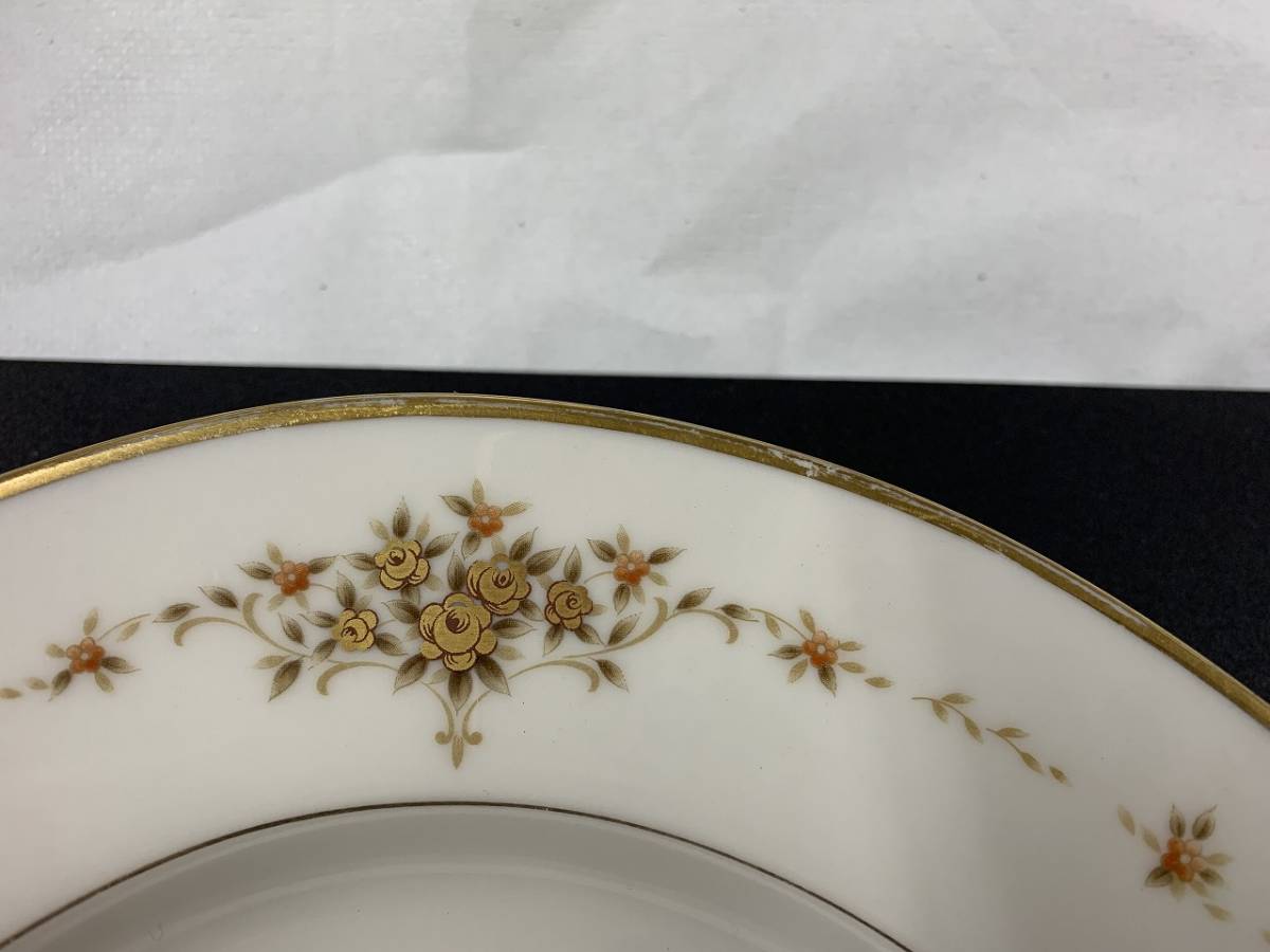 Noritake　ノリタケ　IVORY CHINA　アイボリーチャイナ　プレート　大皿　花柄　食器　お皿①_画像5