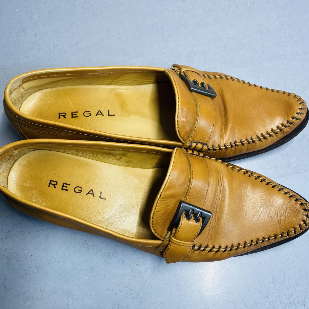 REGAL Reagal натуральная кожа Loafer 24cm Brown туфли-лодочки обувь 