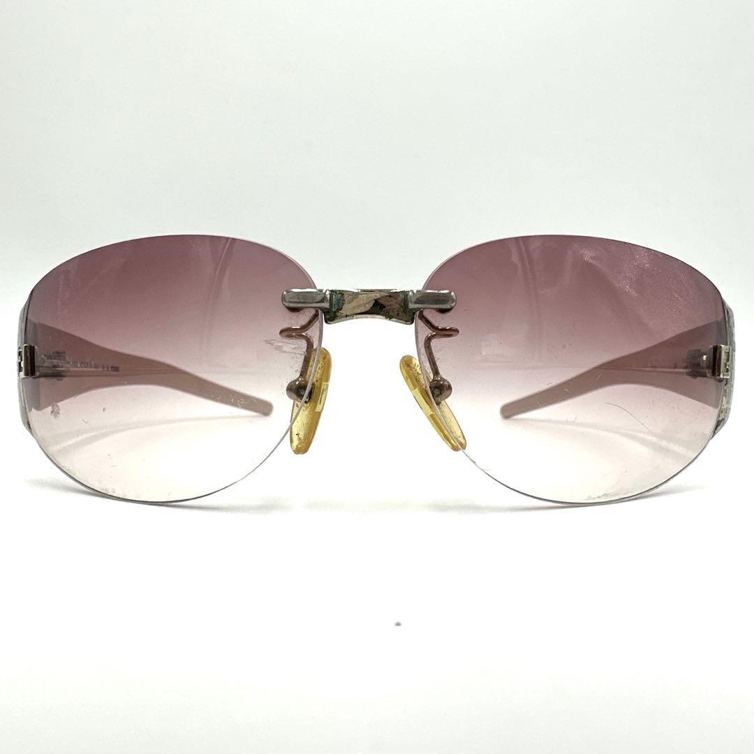 FENDI Fendi солнцезащитные очки очки Vintage FF Logo боковой Logo 