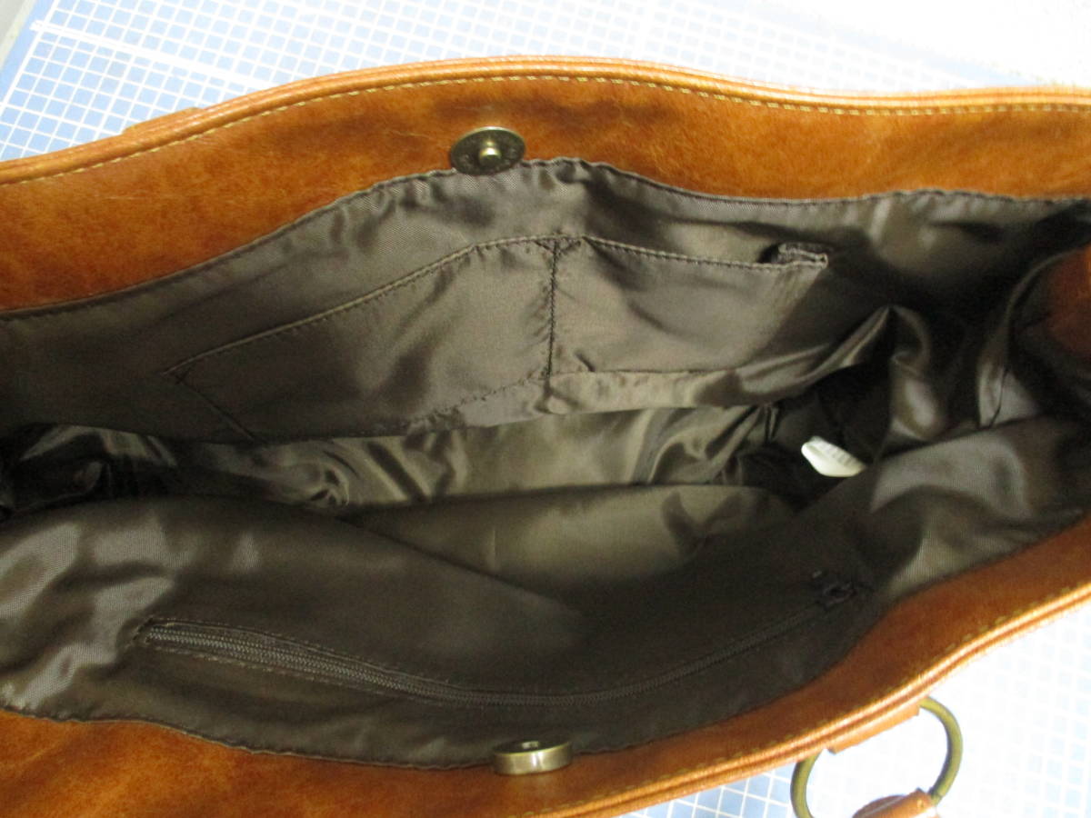 Ｃｒａｇ　ｈａｍｒｅｔ　手提げカバン　茶色　未使用　検　 ファッション小物 レディースバッグ ハンドバッグ 皮革製_画像6
