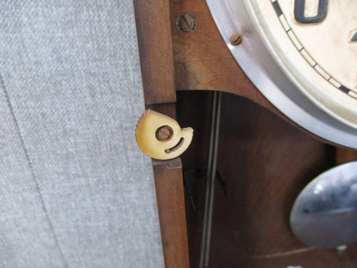 昭和レトロ　ＳＥＩＫＯＳＨＡ　精工社　１４ＤＡＹ　木製柱時計　振子時計　検　インテリア小物 掛時計 アナログ時計　セイコー_画像7