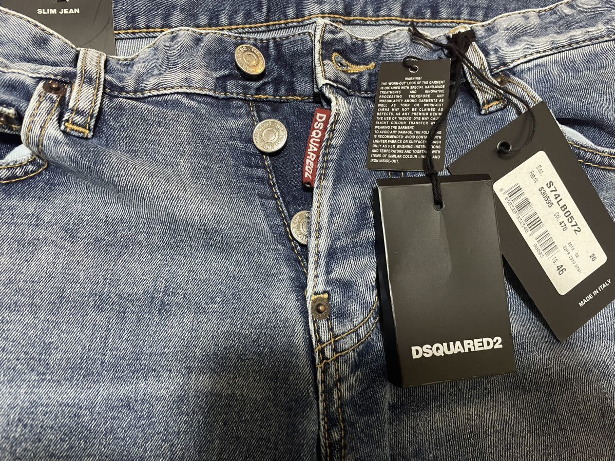 新品 正規品 ディースクエアード デニム 46 スリム SLIM JEAN