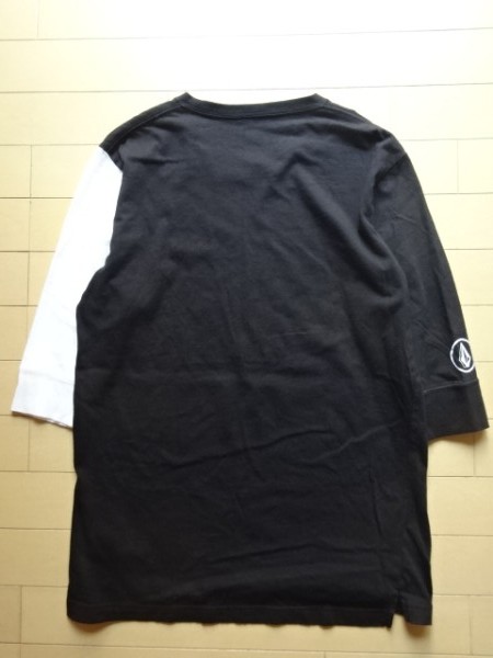 [VOLCOM] Basic half sleeve T-shirt black × white SIZE:MEDIUM ( Volcom )