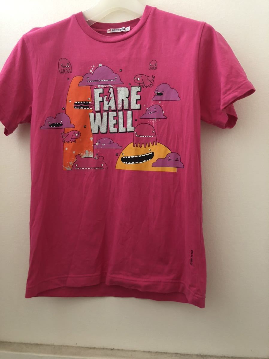 フェアウェル Tシャツ コピーライトあり S ピンク Isn't This Supposed To Be Fun / Farewell / Epitaphコラボ / UT / Uniqlo_画像1