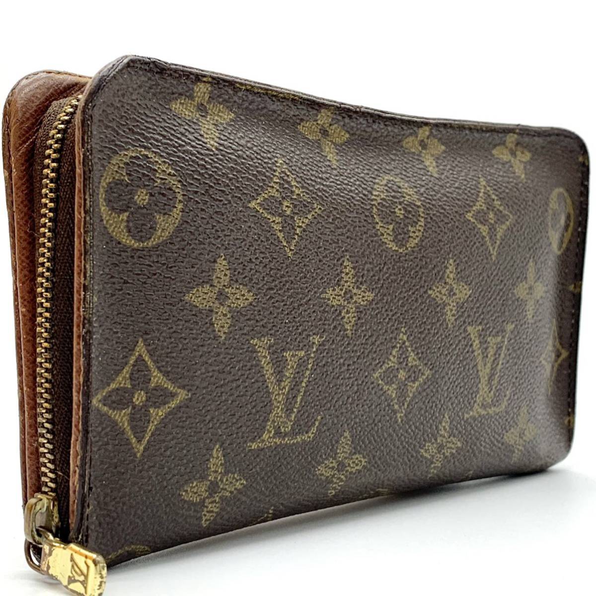 極美品】Louis Vuitton ルイヴィトンモノグラムポルトモネジッピー