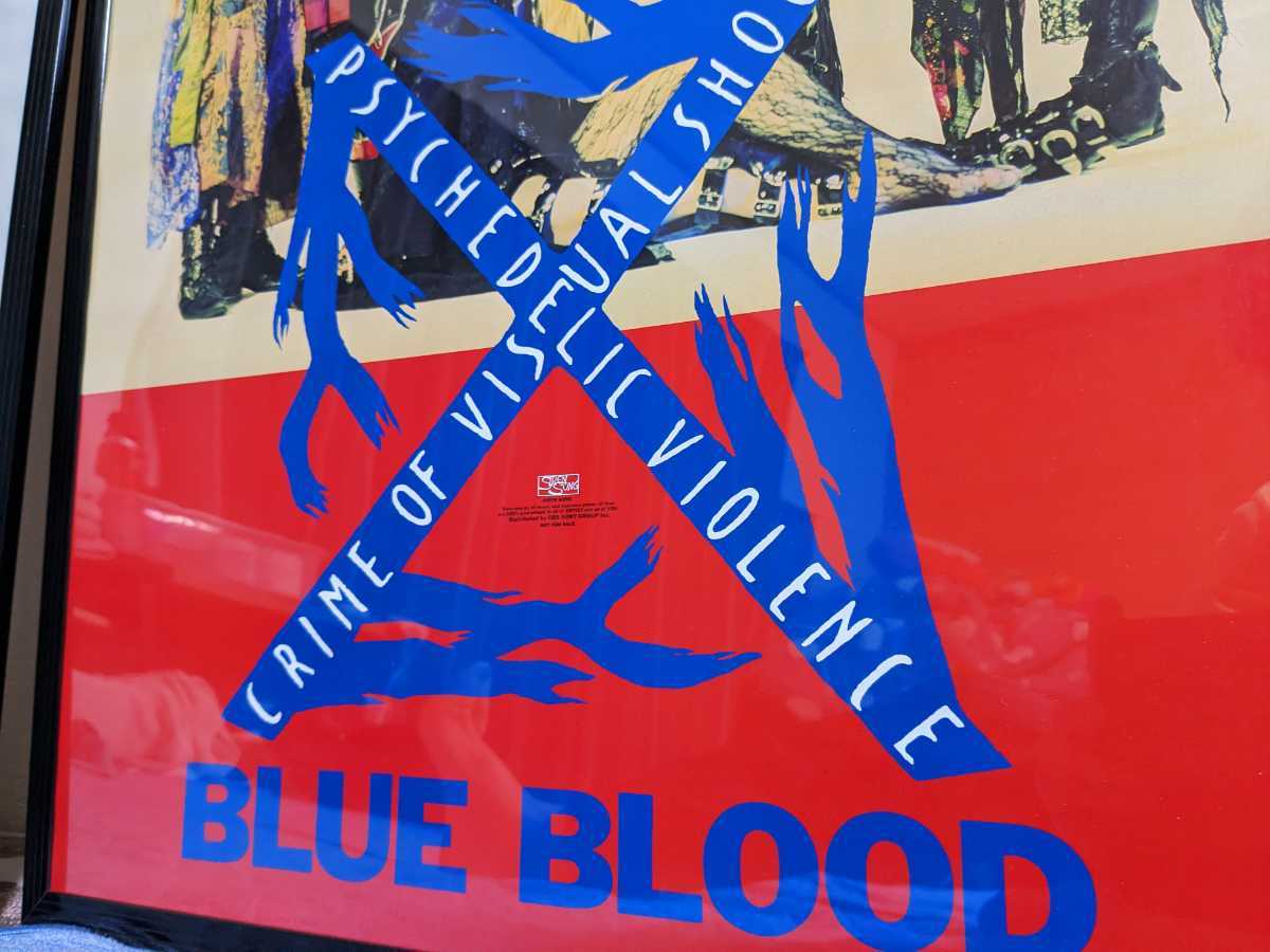 【激レア2点額装品】X XJAPAN BLUE BLOOD＆VANISHING VISION ポスター YOSHIKI hide Toshi Taiji Pata _画像5