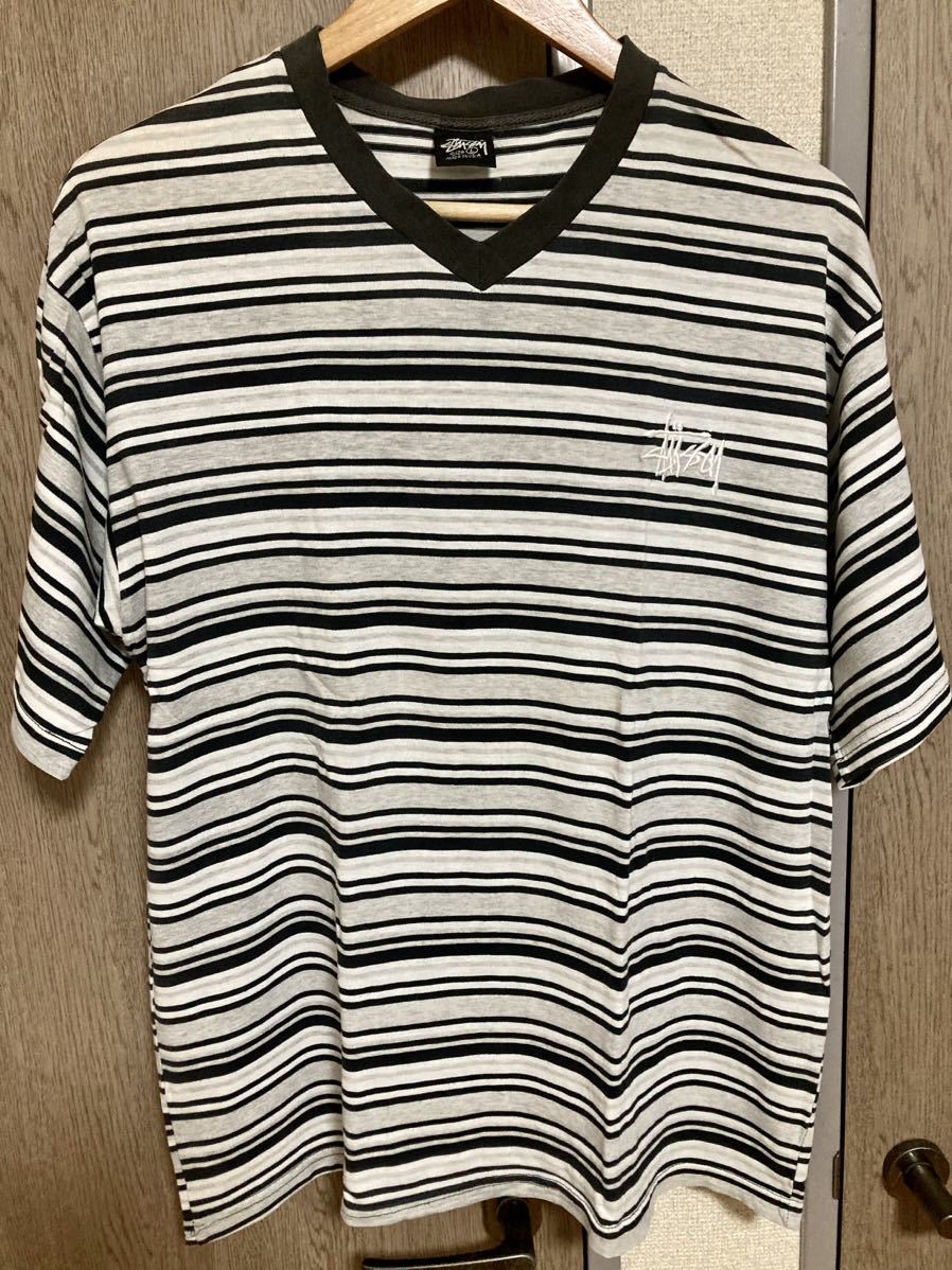 【stussy】希少 USA製 Tシャツ Lサイズ made in usa old ステューシー vintage 古着 ストリート surf スケーター アメリカ製